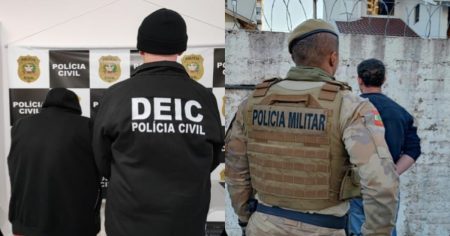 PC prende 2 criminosos em operação para desarticular grupo especializado em furtos e adulteração de veículos em SC