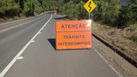 DNIT alerta para interrupção do tráfego na BR-470 em Gaspar