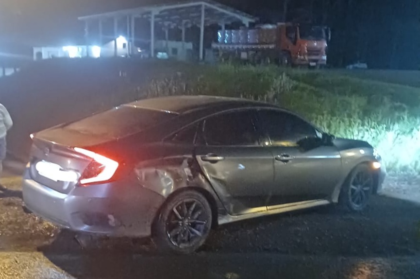 Em Taió, 2 pessoas ficam feridas após acidente de trânsito na SC-114