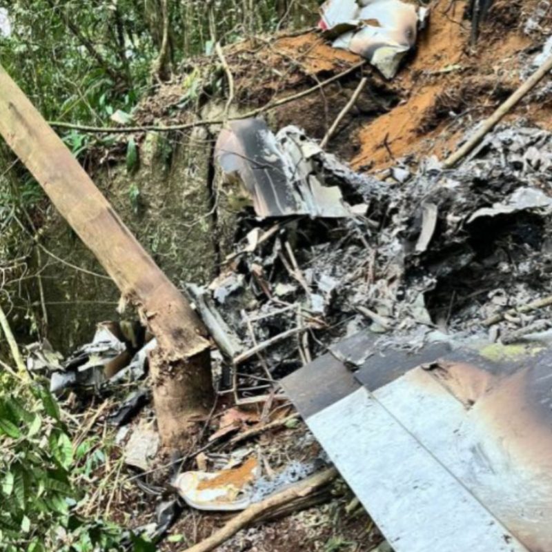Queda de aeronave de MG em SC deixa 2 pessoas mortas 