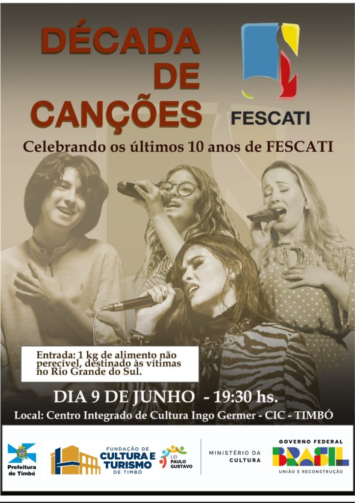 Show em Homenagem ao FESCATI marca o retorno triunfante do Festival da Canção de Timbó
