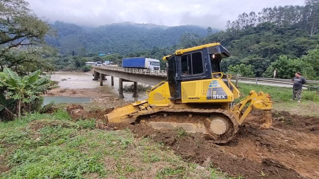 DNIT inicia obras de reabilitação da ponte entre Apiúna e Ibirama na BR-470/SC
