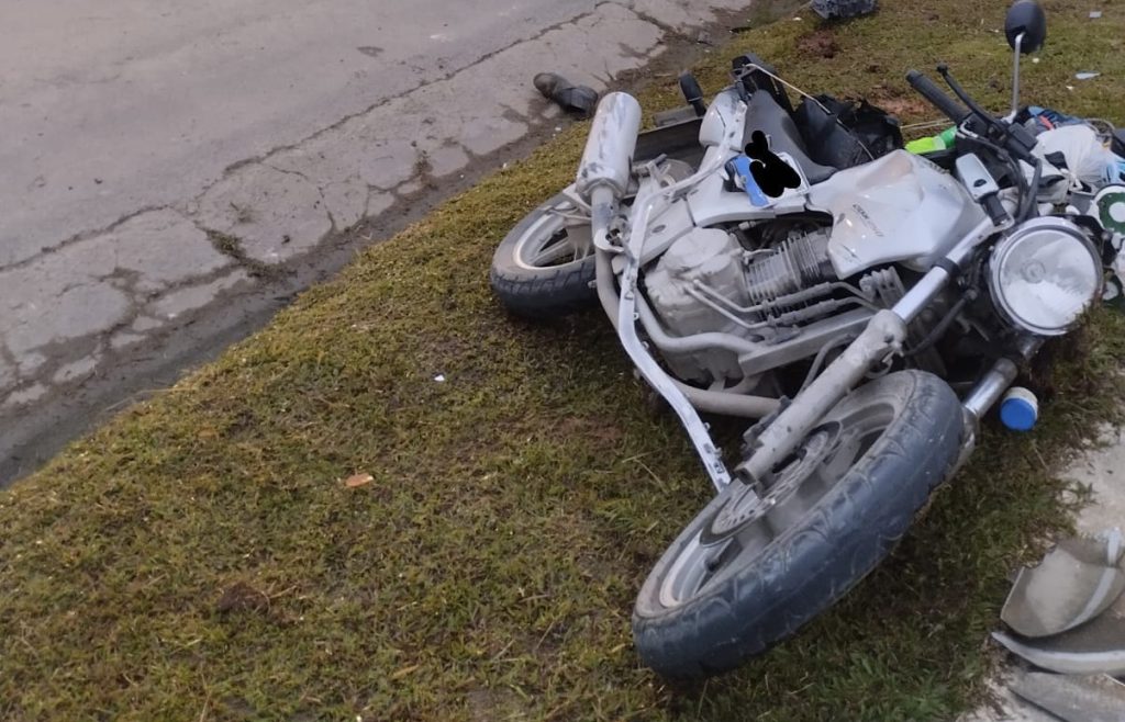 Colisão em Trombudo Central deixa motociclista com suspeita de fratura e traumatismo