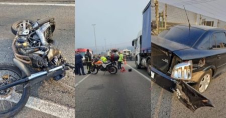 Colisão deixa motociclista morto e passageira com traumatismo craniano em BC