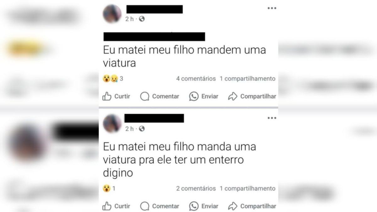 Mulher é presa após confessar nas redes sociais o assassinato do próprio filho