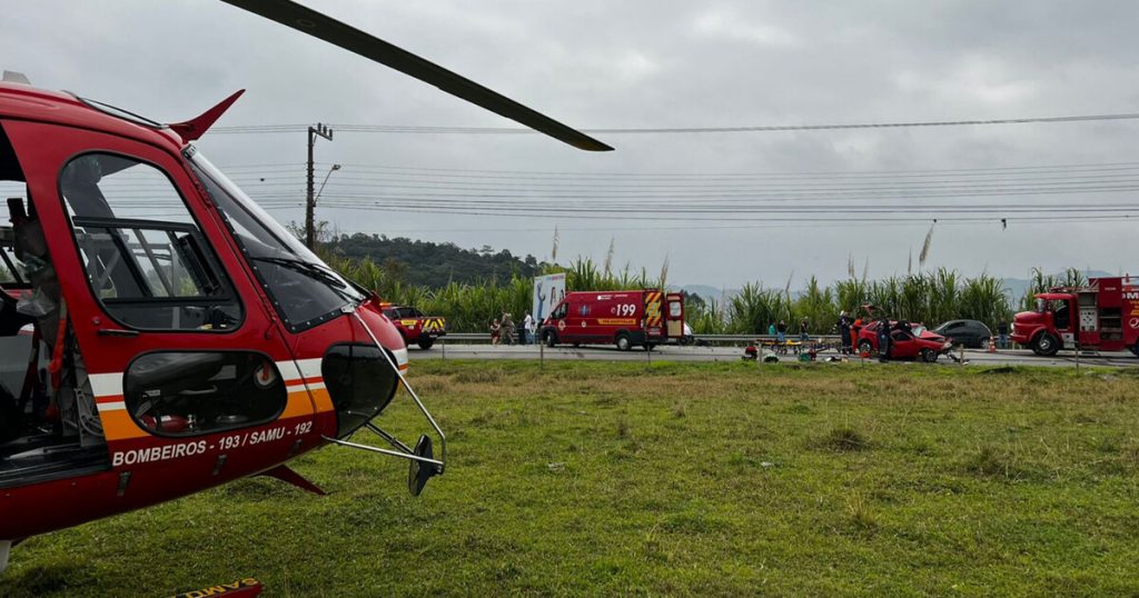 Acidente em rodovia entre Ilhota e Gaspar deixa um óbito e 3 feridos