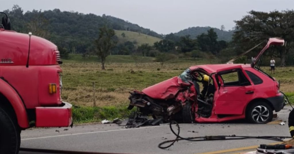 Acidente em rodovia entre Ilhota e Gaspar deixa um óbito e 3 feridos