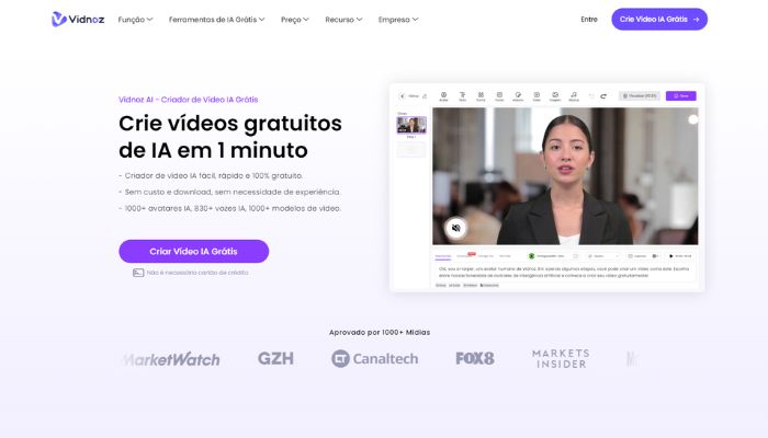 Vidnoz AI: aplicação definitiva de inteligência artificial em vídeo em 2024