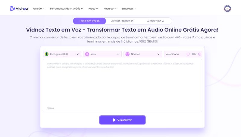 Vidnoz AI: aplicação definitiva de inteligência artificial em vídeo em 2024