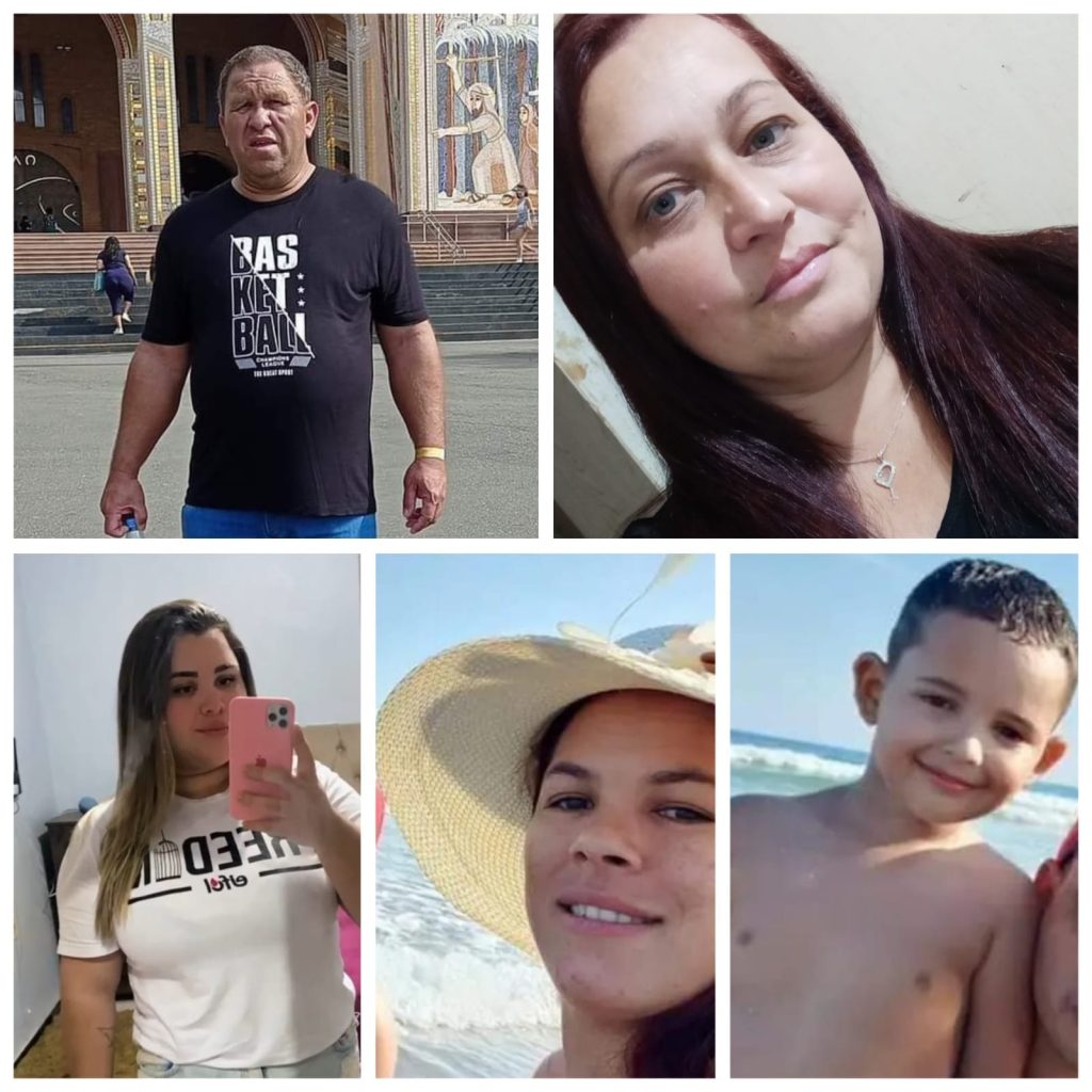 Identificados os 5 mortos de acidente em SC que eram da mesma família 