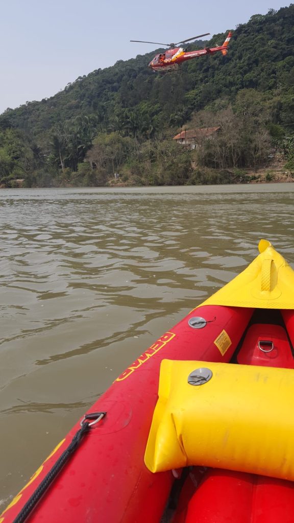 Homem desaparecido é encontrado no rio Itajaí-Açu em Ascurra