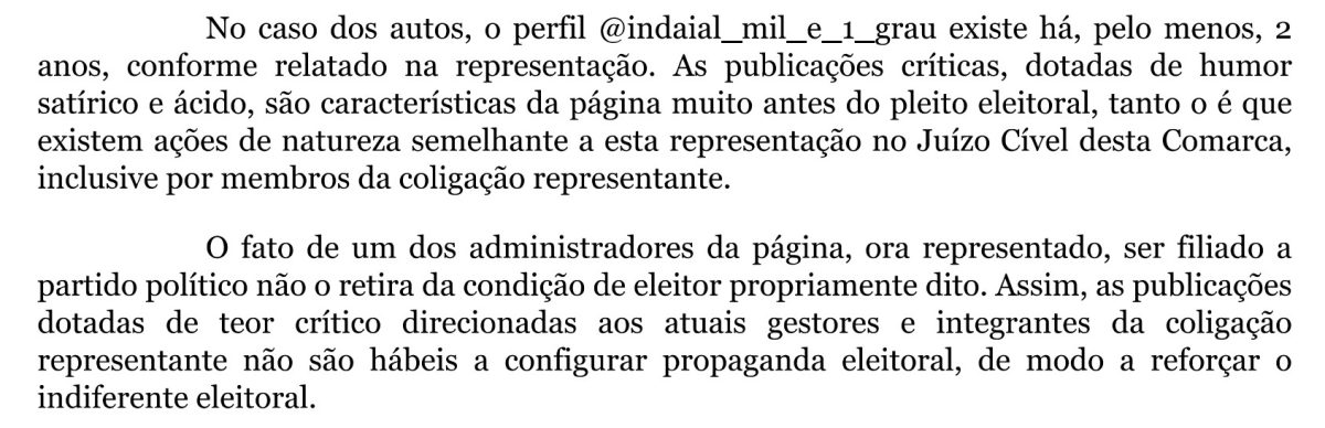 Candidato em Indaial tenta tirar página de notícias do ar, mas perde na Justiça