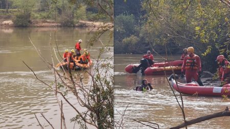 Homem desaparecido é encontrado no rio Itajaí-Açu em Ascurra