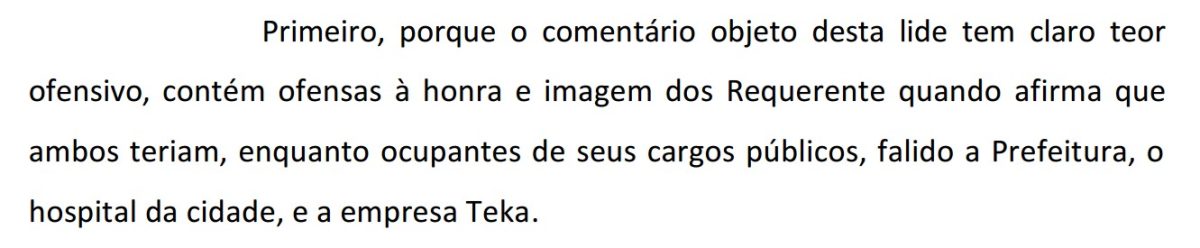 Prefeito e candidato de Indaial processam idosa e pedem R$ 20 mil após post na internet