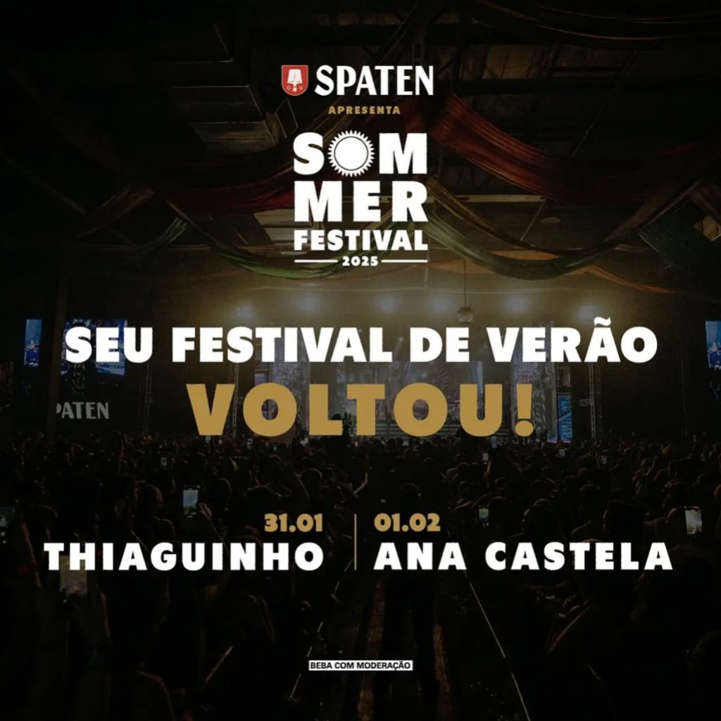 Em 2025, Sommer Festival trará Thiaguinho e Ana Castela a Blumenau