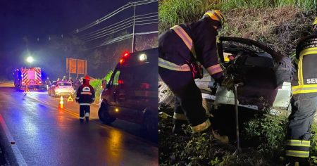 Em Presidente Getúlio, veículo sai de pista e condutor morre na SC-340