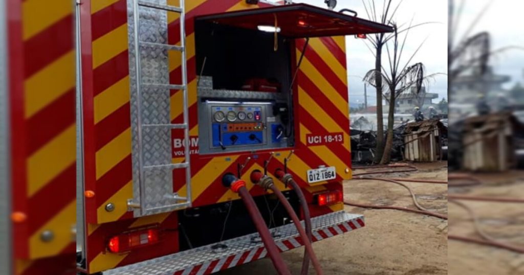 Incêndio atinge indústria de resíduos de algodão em Pomerode