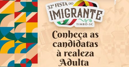 Concurso da realeza adulta da 32ª Festa do Imigrante de Timbó conta com 9 candidatas