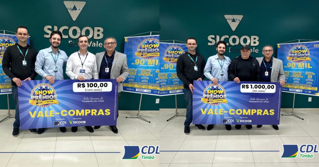 Show de Prêmios 2024 agita Timbó e premia consumidores com vales-compras