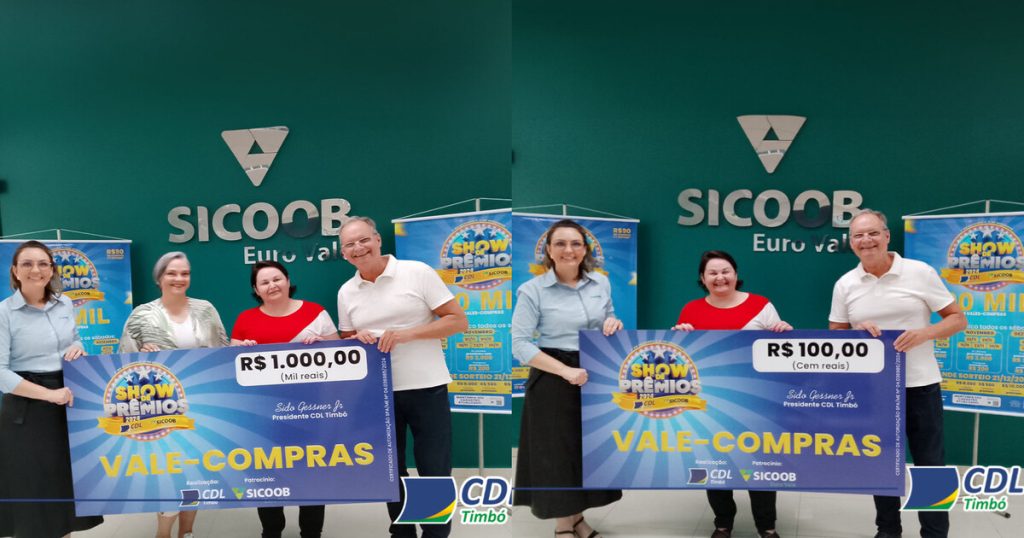 Show de Prêmios 2024 agita Timbó e premia consumidores com vales-compras