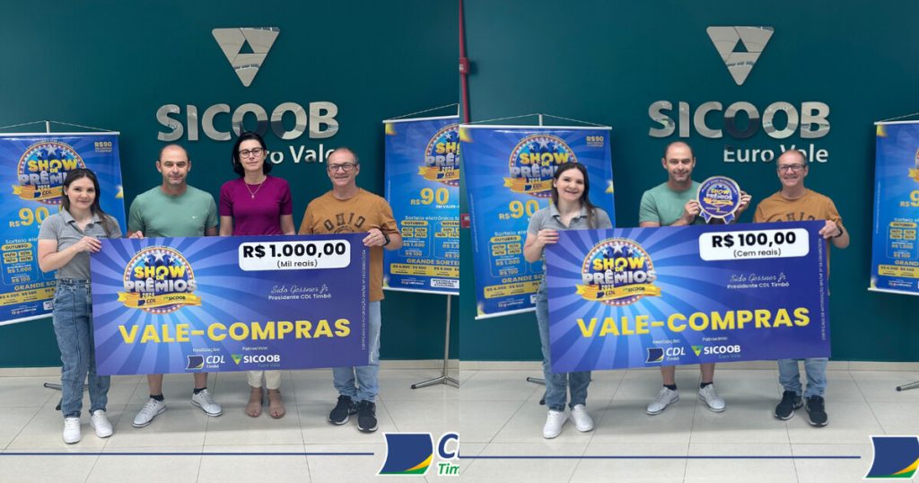 Show de Prêmios 2024 agita Timbó e premia consumidores com vales-compras