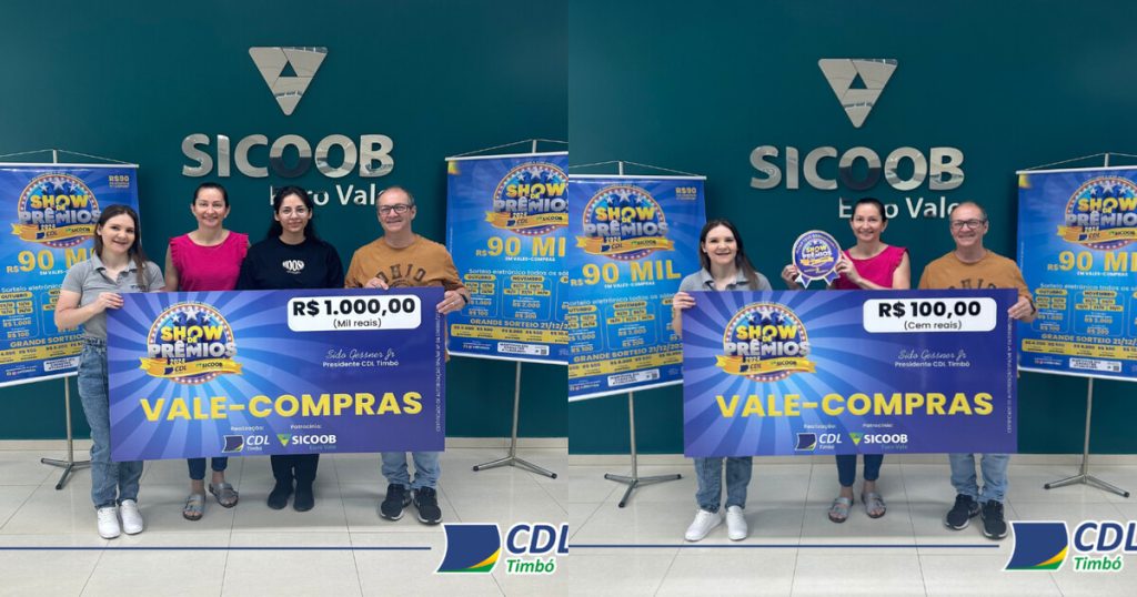 Show de Prêmios 2024 agita Timbó e premia consumidores com vales-compras