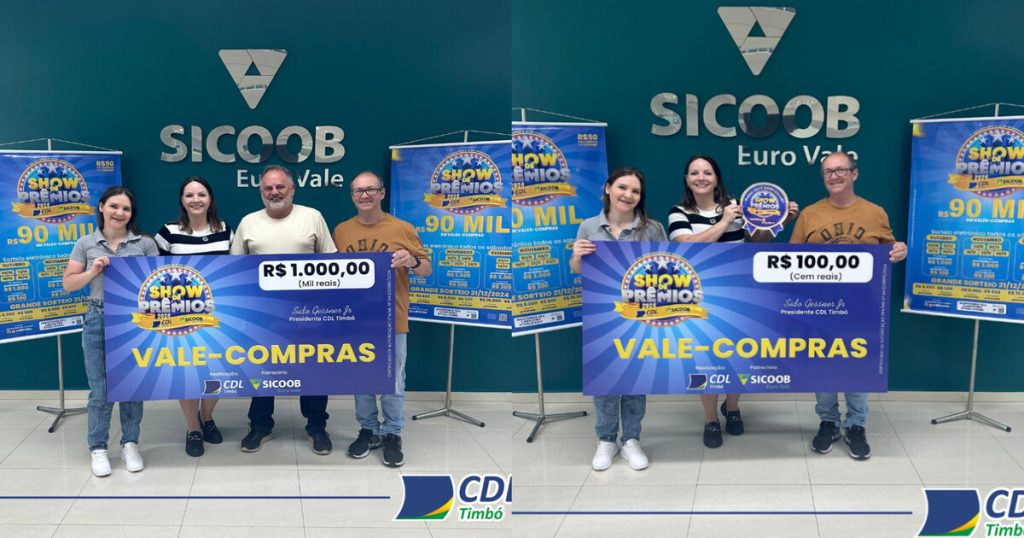 Show de Prêmios 2024 agita Timbó e premia consumidores com vales-compras