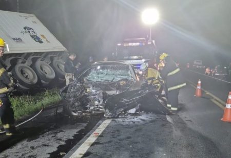 Acidente na BR-470 em Indaial resulta na morte de motorista