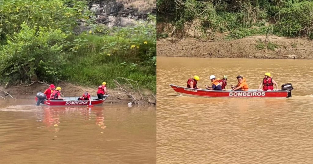 Bombeiros de Rio do Sul e Defesa Civil realizam limpeza e treinamento no Rio Itajaí-Açu