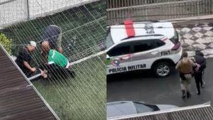 Homem é detido por moradores após furto em quadra de futebol em Itajaí