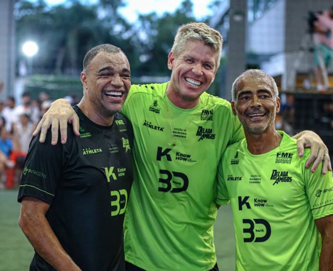 Pelada dos Amigos reúne estrelas e ídolos do futebol em Santa Catarina