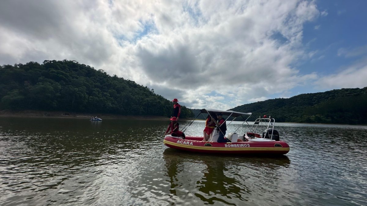 Buscas por homem desaparecido em barragem são retomadas em Rio dos Cedros