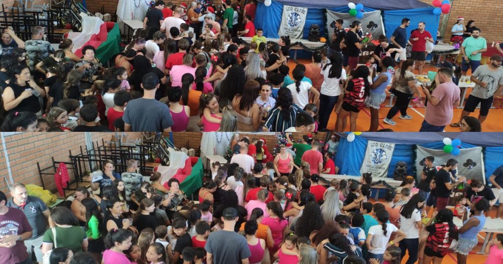 Natal solidário no bairro Araponguinhas reúne 500 crianças em Timbó