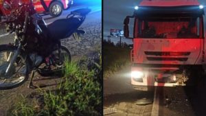 Motociclista morre em colisão contra carreta na BR-470 em Rio do Sul