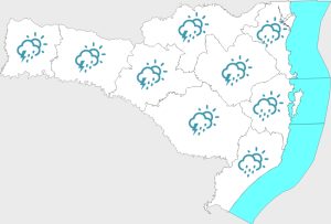 Previsão do tempo em SC para o final de 2024 e início de 2025