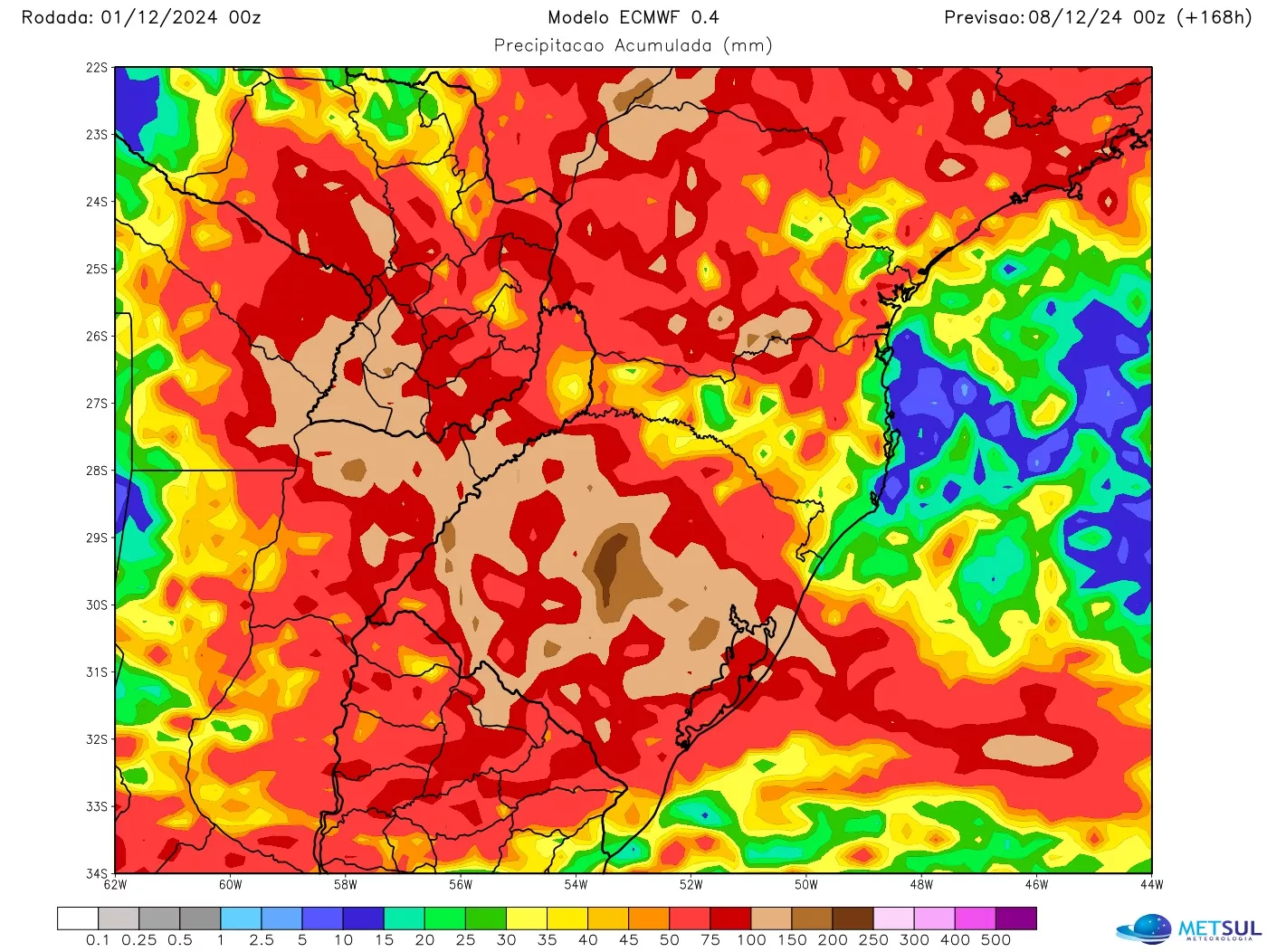 Alerta de temporais: frente fria pode trazer acumulados de até 200 mm em Santa Catarina