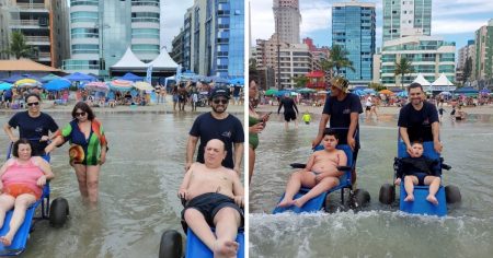 13ª edição do Projeto Vida na Praia promove inclusão e banho de mar acessível no litoral catarinense