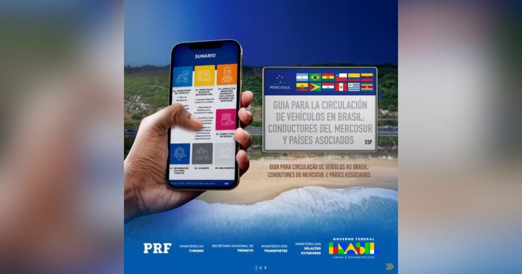 PRF lança Mercosul App, aplicativo gratuito para motoristas estrangeiros no Brasil