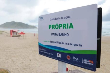 Mais de 73% dos pontos em Santa Catarina são próprios para banho neste verão