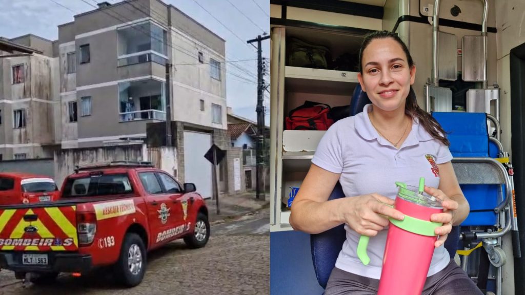 Apartamento em Indaial pega fogo e professora consegue controlar as chamas