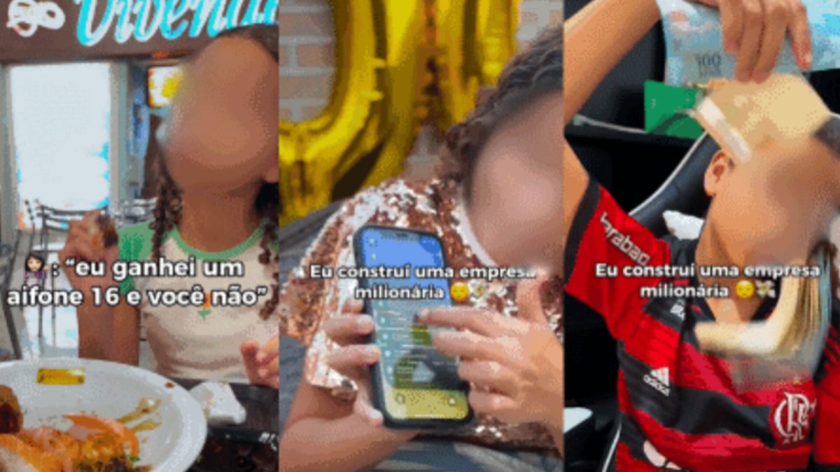 Riqueza sem escola? Como crianças influenciadoras estão vendendo o sonho de ganhar R$ 100 mil com o celular 