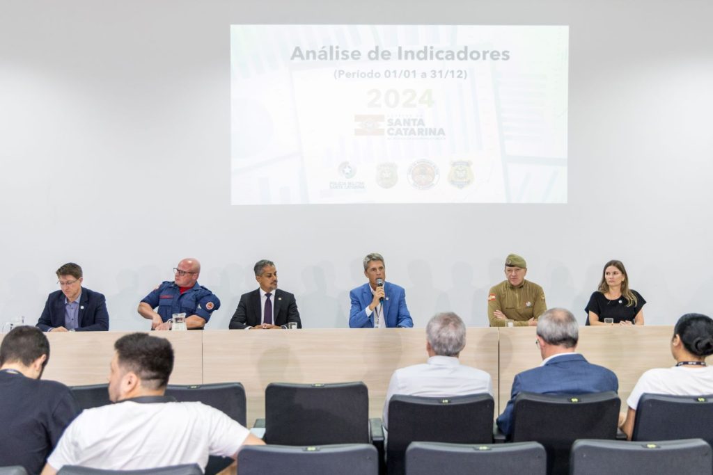 Santa Catarina registra redução de roubos, furtos e feminicídios em 2024