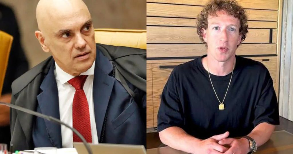 Moraes rebate Zuckerberg e afirma que redes sociais só vão operar no Brasil se seguirem as leis