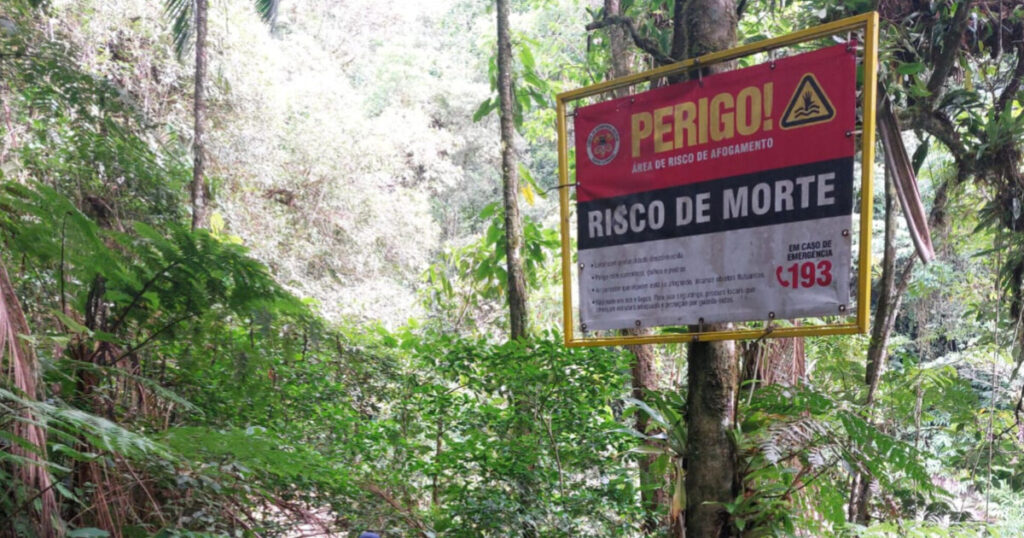 Homem morre afogado na cachoeira Garganta do Diabo, em Blumenau
