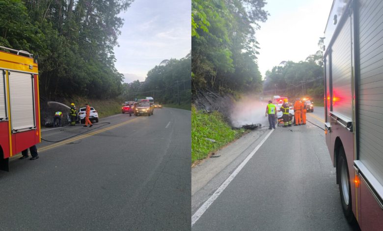 Motociclista morre em colisão com carro na SC-108, em Blumenau