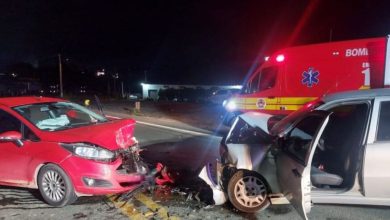 Colisão deixa duas mulheres feridas em acidente na BR-470 em Blumenau