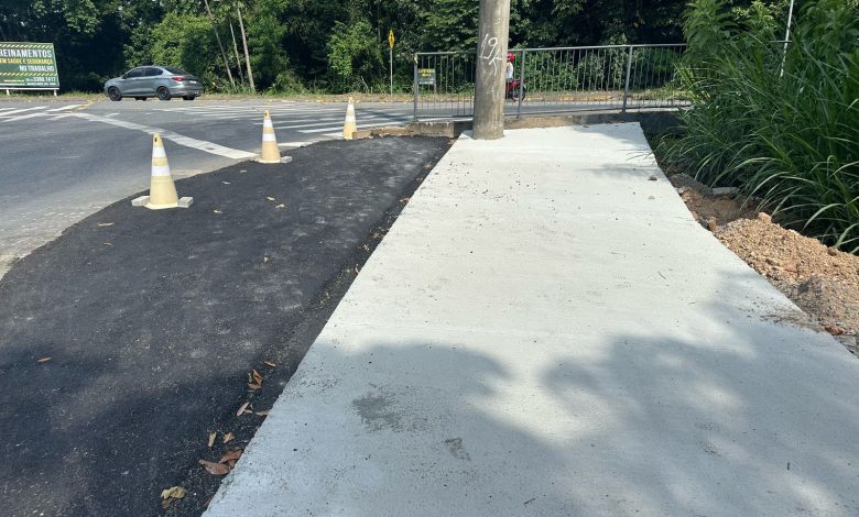 Obras na Rua Nicarágua, no bairro das Nações, em Timbó, ficam prontas em 10 dias