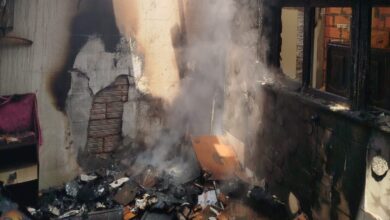 Casa pega fogo no bairro Dona Clara, em Timbó