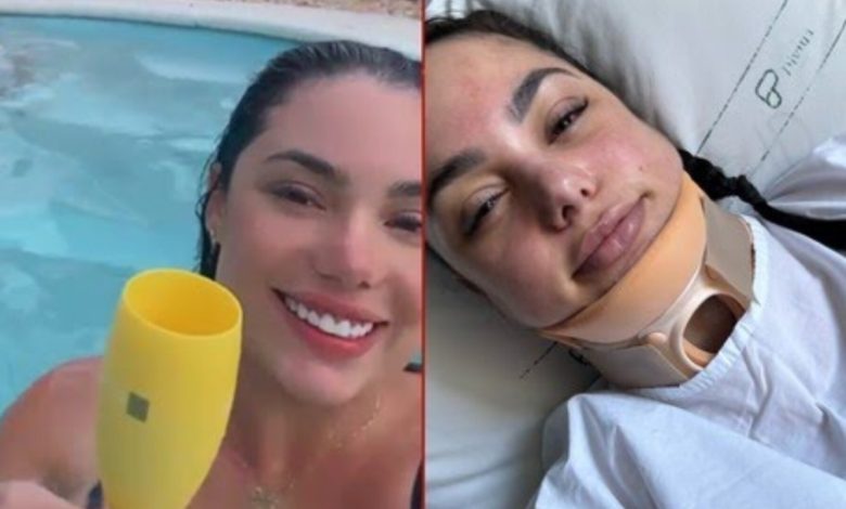 Mulher fratura cervical e quase se afoga após cabelo ficar preso em sugador de piscina no RS