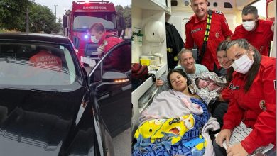 Apressadinho! Bebê nasce dentro do carro em Ilhota e é atendido pelos bombeiros